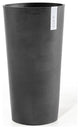 Ecopots Amsterdam Mid High Round Flower Planter, Dark Grey, 26"