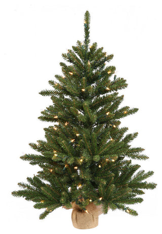 Vickerman Anoka Tree With Burlap Base Dura-Lit LED 35 Multi-Colored, 24"