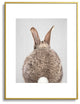 Gal Design Rabbit Tail Colorful Metal Framed Art Print