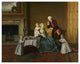 "John, Fourteenth Lord Willoughby de Broke, and his Family" Paper Art, 22"x18"