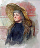 Ilia Efimovich Repin Portrait of E. Zvantseva, Gallery Wrapped Canvas, 20"x25"
