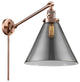 X-Large Cone 1-Light Swing Arm, Antique Copper, Plated Smoke
