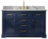 Milano 54" Single Sink Vanity, Blue