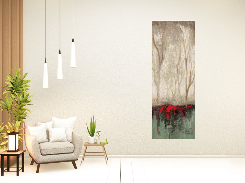 Abstract Roots in the Forest Watercolor 3 Giclee Wrap Canvas Wall Art