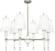 Robert Abbey-RA-W604X-Six Light Chandelier, Jonathan Adler Versailles
