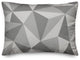 Gray Geometric Shapes Pattern Throw Pillow