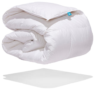 White Goose Down Comforter, Queen, Winter Weight