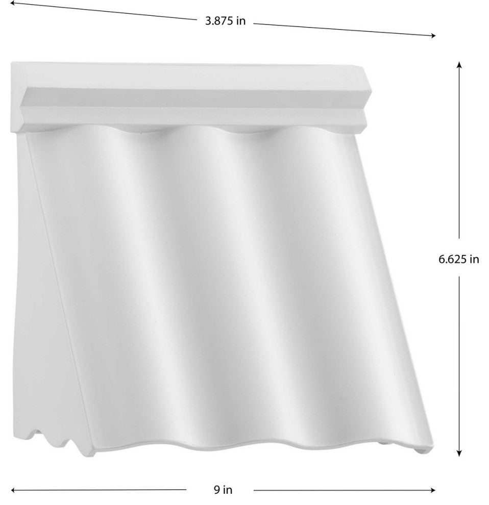 POINT DUMEÂ® Wakecrest LED Shelter White Outdoor Wall Lantern with DURASHIELD