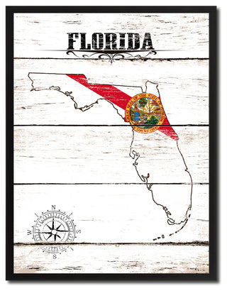 Florida State Flag Canvas, 13"x17"
