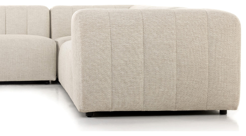 Gwen Outdoor 5 Pc Sectional-Faye Sand