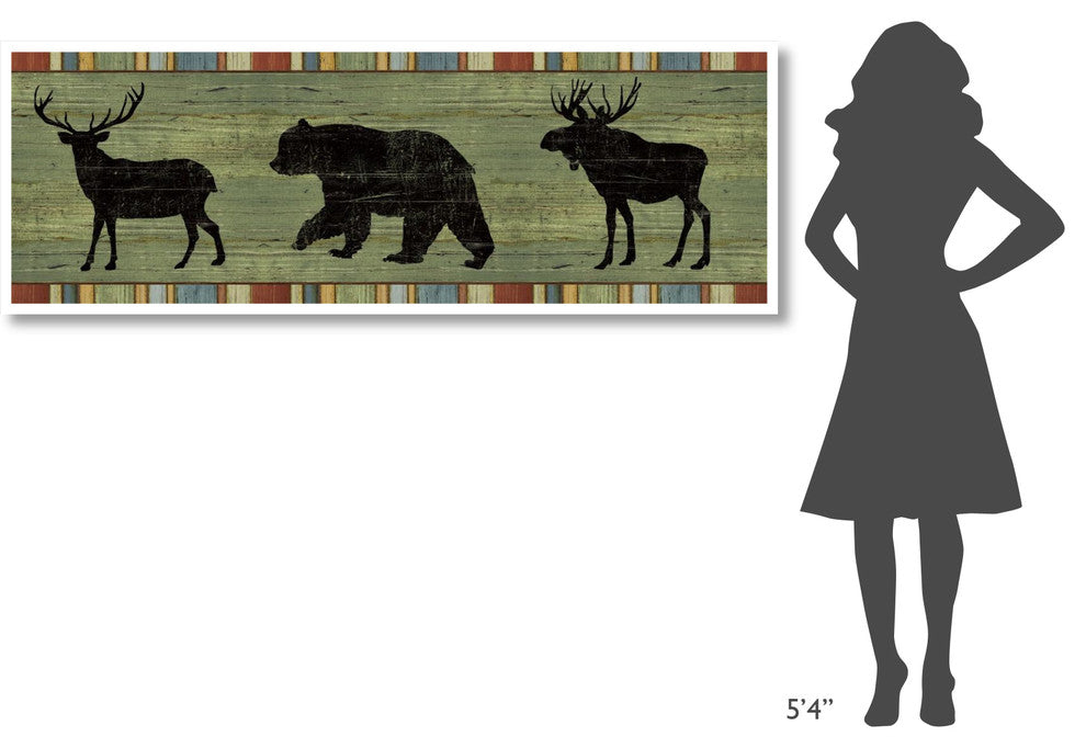 "Lake Lodge XIII" Digital Paper Print by Sue Schlabach, 74"x26"