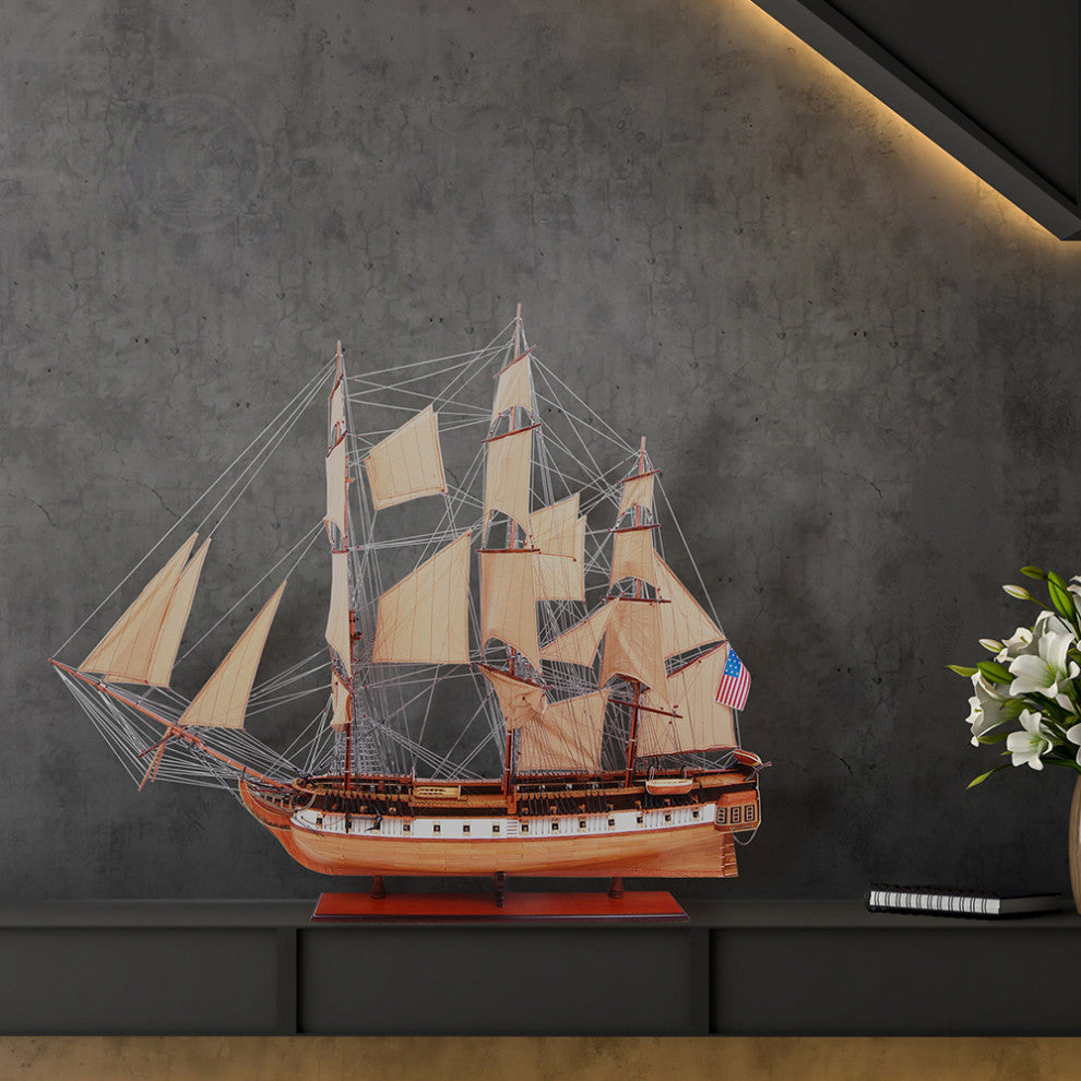 Uss Constitution Xl Museum-quality Fully Assembled Wooden Model Ship
