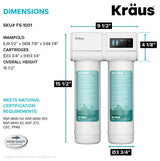 KRAUS Bolden Pull-Down Filter Kitchen Faucet SFACB w/ Purita Filtration System