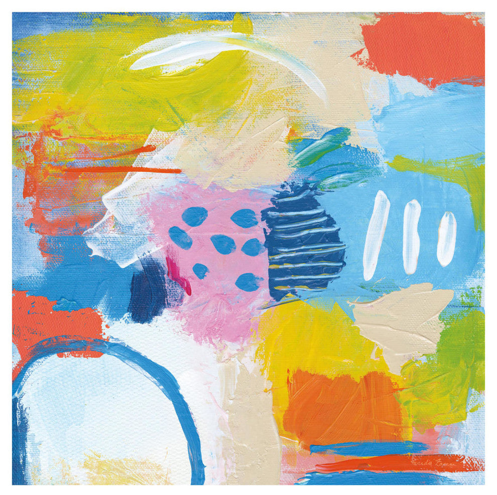 "Cheerful II" Digital Paper Print by Farida Zaman, 26"x26"