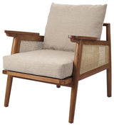Teramo Rattan Accent Chair, Mid Brown