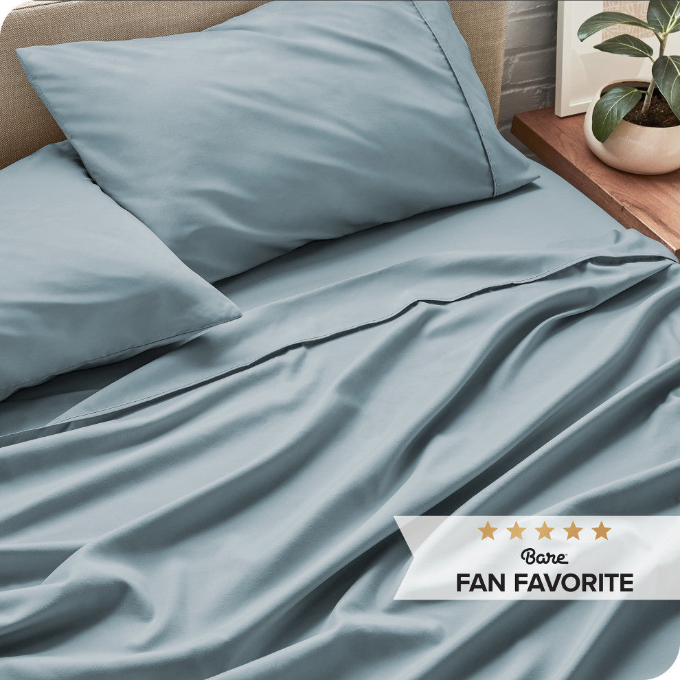 1800 Microfiber Sheet Set, Dusty Blue, Full