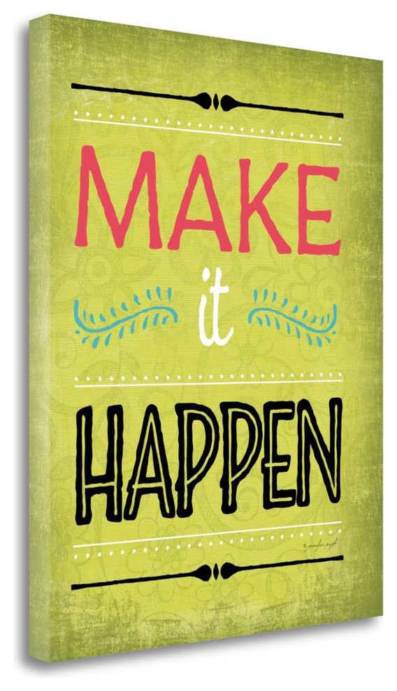 "Make It Happen" By Jennifer Pugh, Giclee Print on Gallery Wrap Canvas