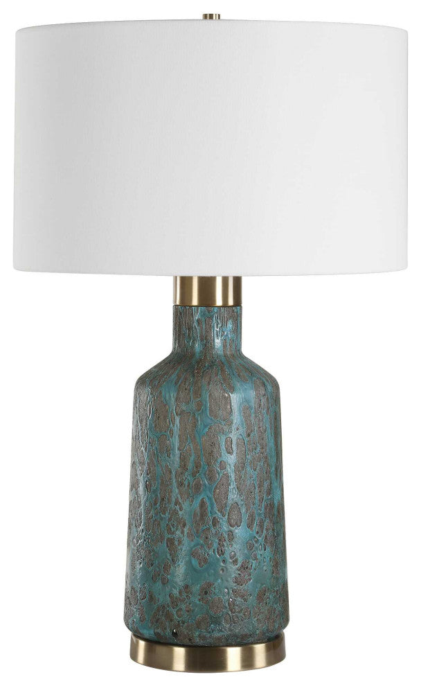Uttermost Dauphine Cracked Teal Table Lamp