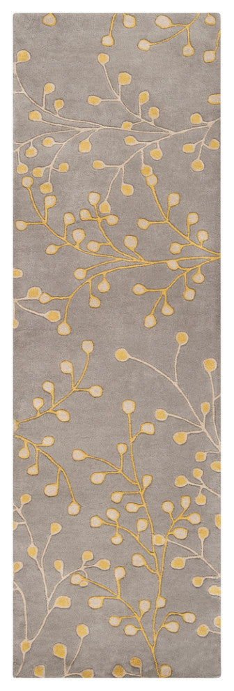 Surya Athena ATH-5055 Transitional Area Rug, Taupe, 3' x 12' Runner