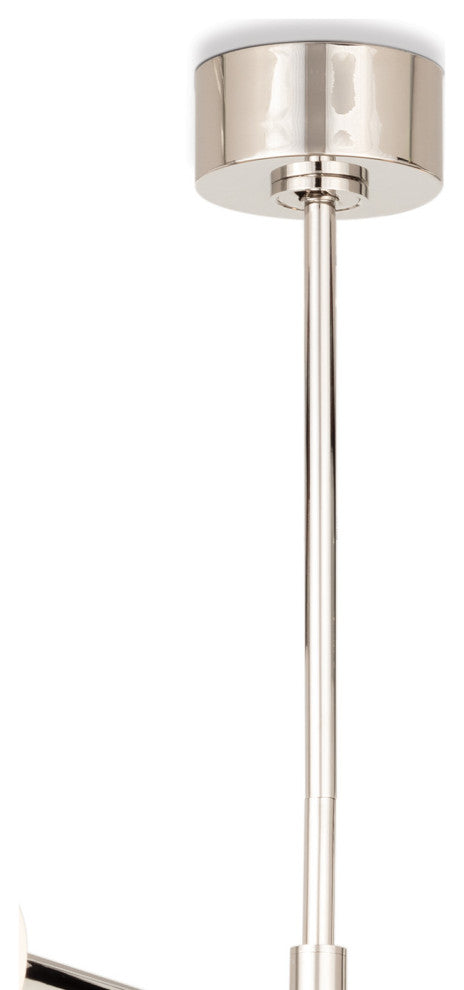 Beaubien Chandelier, Polished Nickel