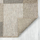 Paolo Modern Color-Block Brown Indoor Outdoor Area Rug, 5' x 7'