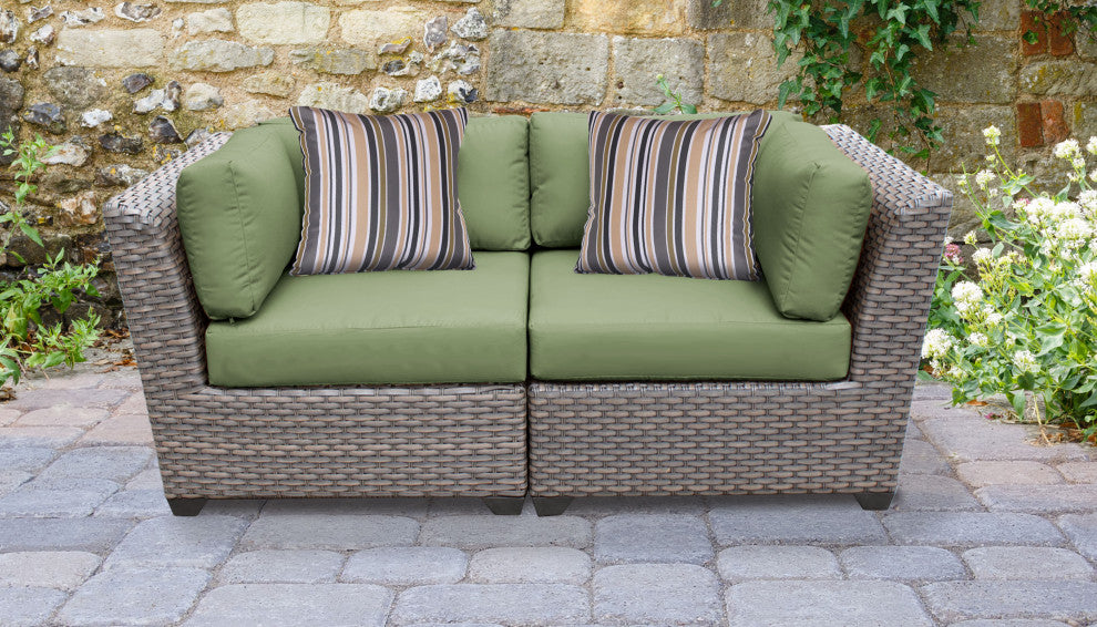 Florence 2 Piece Outdoor Wicker Patio Furniture Set 02a