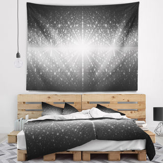 Cosmic Galaxy with Shining Stars Abstract Wall Tapestry, 80"x68"