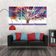 3-Piece Acrylic Panel Picture of 50 Shades of Leaves