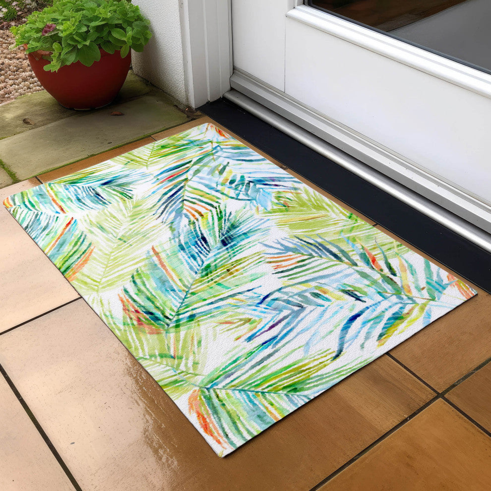 Indoor/Outdoor Tropics TC4 Meadow Machine Washable 1'8" x 2'6" Rug