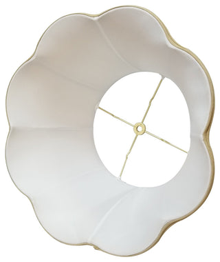 6-Way Out Scallop Bell Basic Lampshade, Beige, Beige, 11x17x10