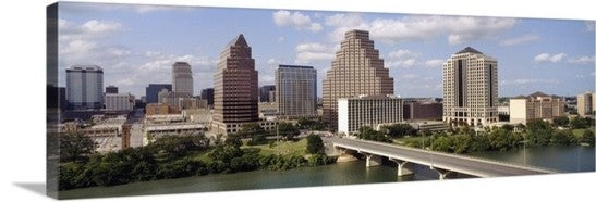 "Austin Skyline w/ Town Lake Texas" Canvas Art, 60"x20"x1.25"