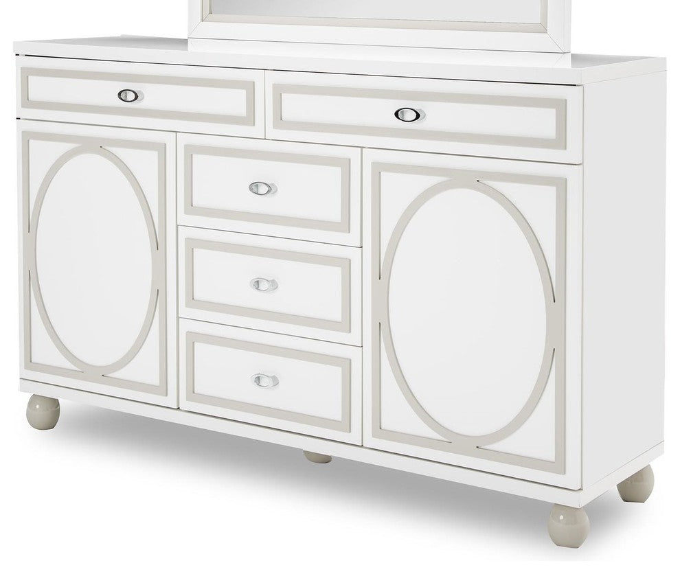 Aico Sky Tower Dresser, White Cloud 9025650-108