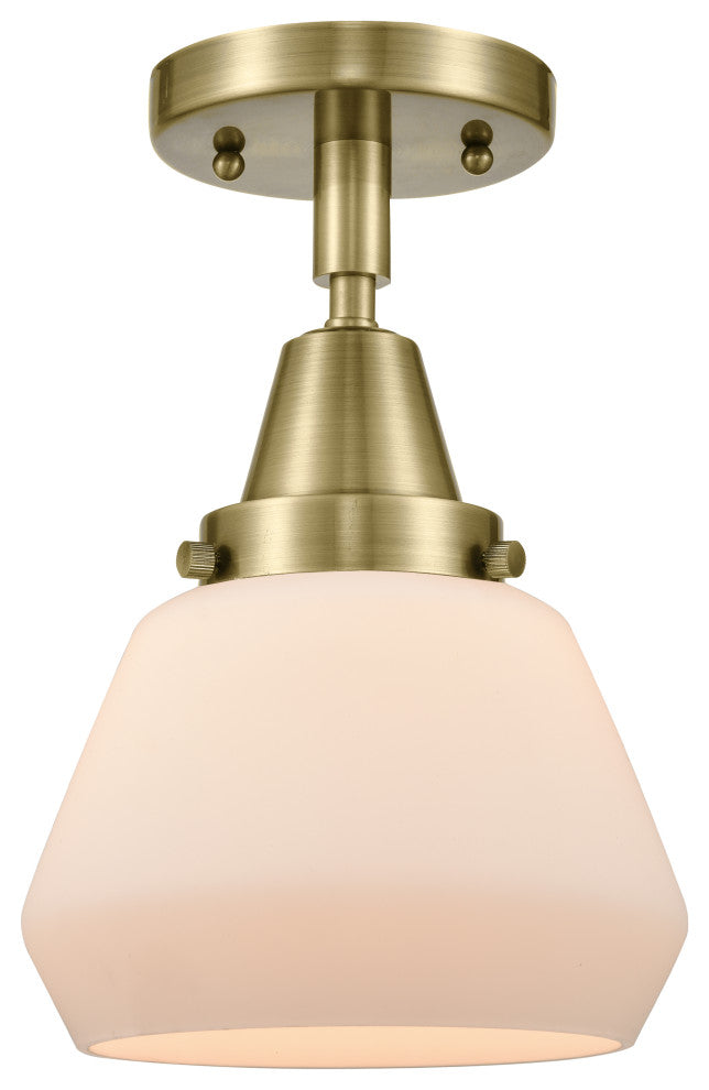 Innovations Lighting 447-1C-AB-G171 Fulton 1 Light 7" Flush Mount