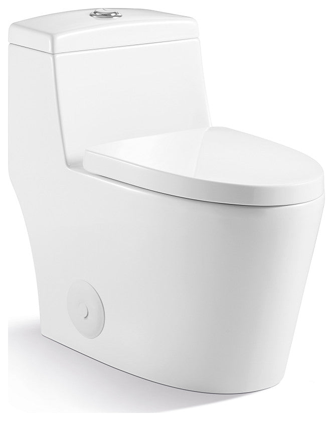 Ceramic Dual Flush One Piece Toilet-Including Toilet Seat