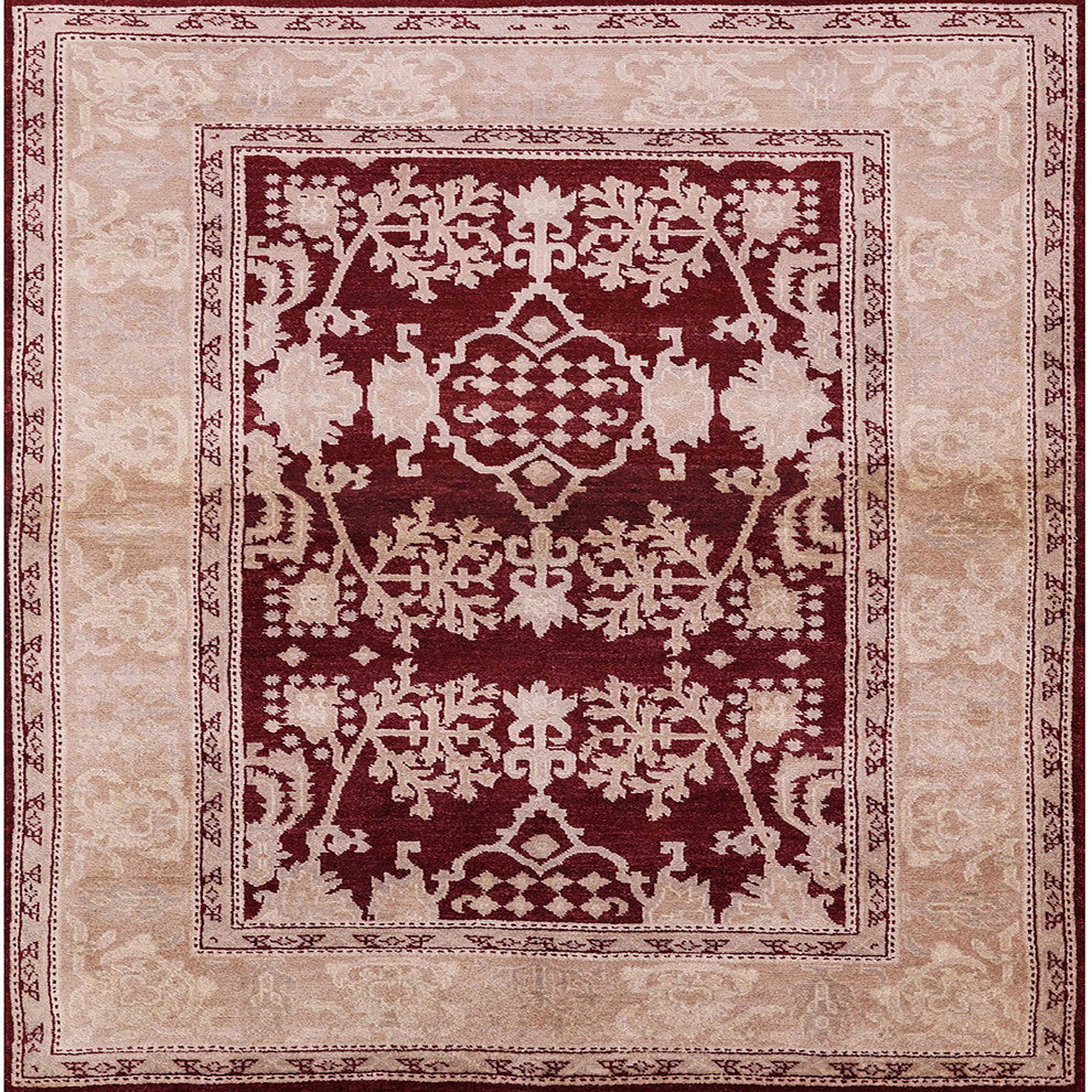 Ahgly Company Indoor Square Mid-Century Modern Area Rugs, 5' Square