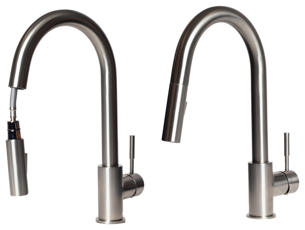 ZLINE Gemini Kitchen Faucet in Brushed Nickel (GEM-KF-BN)