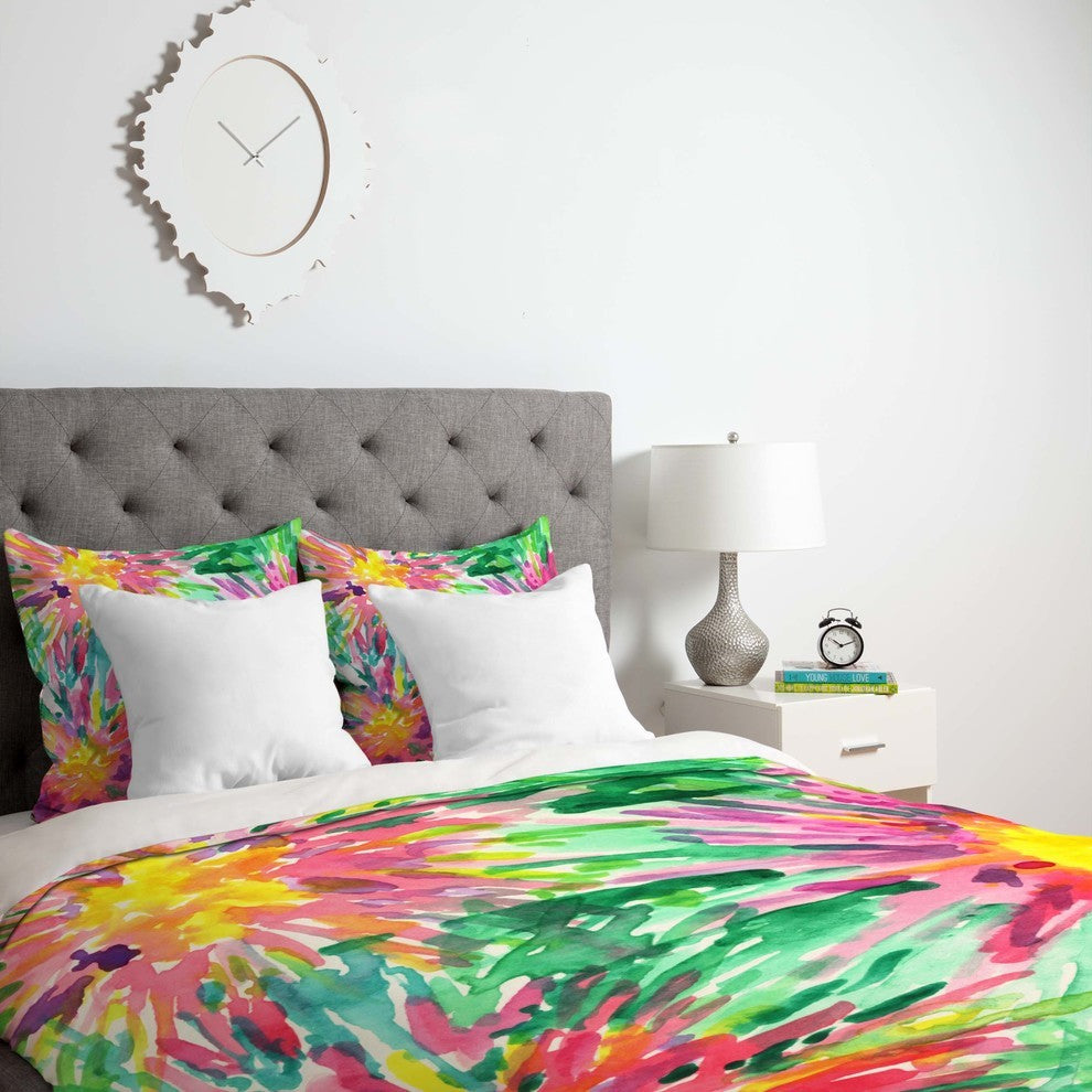 Deny Designs Joy Laforme Floral Confetti Duvet Cover - Lightweight