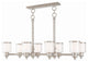Middlebush 8-Light Linear Chandelier, Brushed Nickel