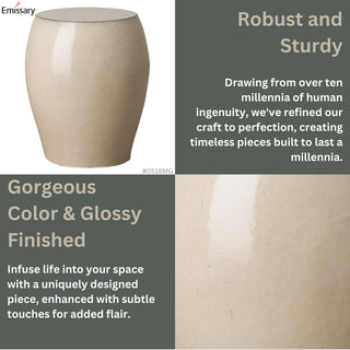 Seiji Garden Seat, Cream 15x18