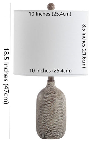 Safavieh Alvaro Table Lamp Grey Wash
