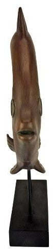 Concentric Tropical Ocean Fish Statue, Tropical Indoor Decor