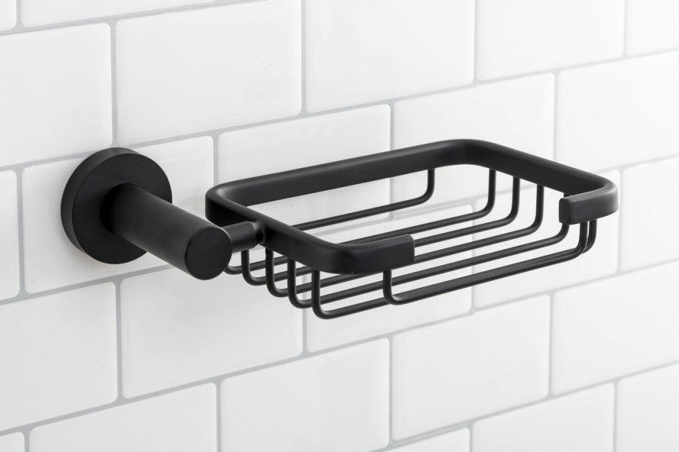 Italia Florence Series Soap Basket in Matte Black