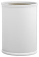 Kraftware Contempo White Oval Wastebasket