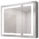 Aluminum Surface/Recessed Mount Medicine Cabinet with Mirror and Lights