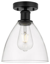 Innovations 616-1F-BK-GBD-752 1 Light Semi-Flush Mount, Matte Black