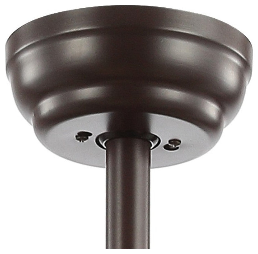 Joanna 52" 3-Light LED Ceiling Fan With Remote, Oil Rubbed Bronze