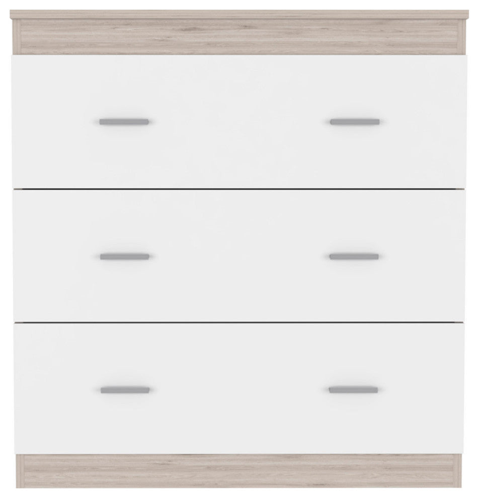Burlington Dresser with 3 Drawers, Light Gray