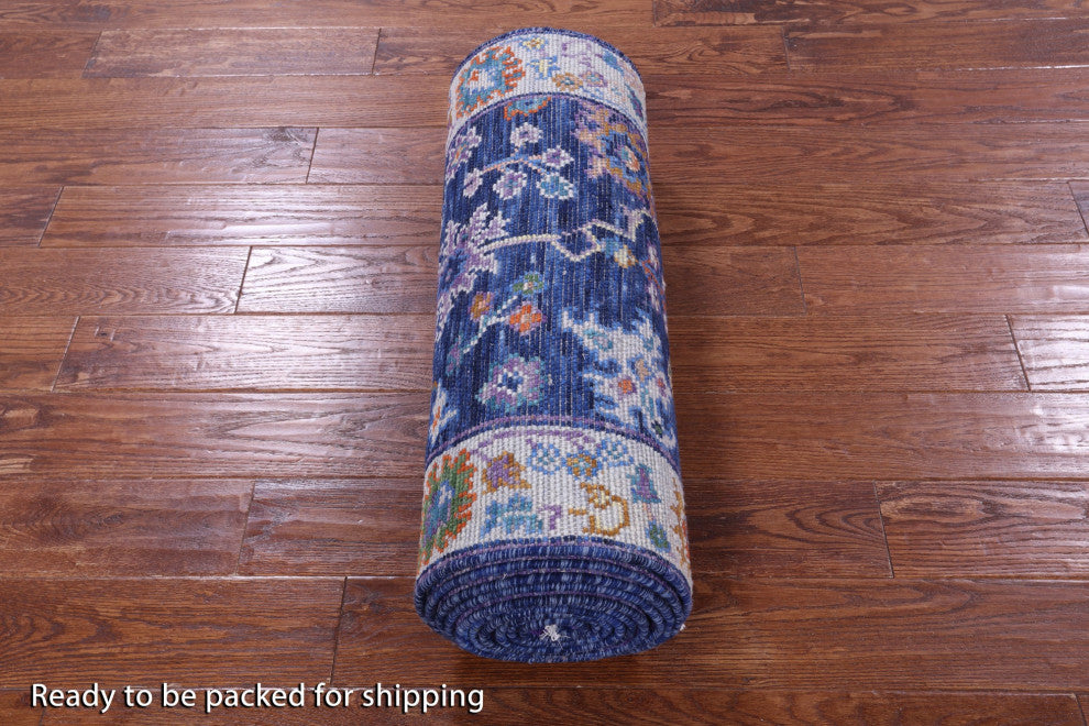 2' 7" X 16' 0" Turkish Oushak Handmade Wool Runner Rug - Q15510
