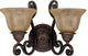 Symphony 2-Light Wall Sconce, Oil Rubbed Bronze, Screen Amber Glass