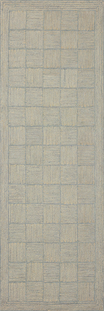 Chris Loves Julia x Loloi Francis Silver / Sky 7'-9" x 9'-9" Area Rug